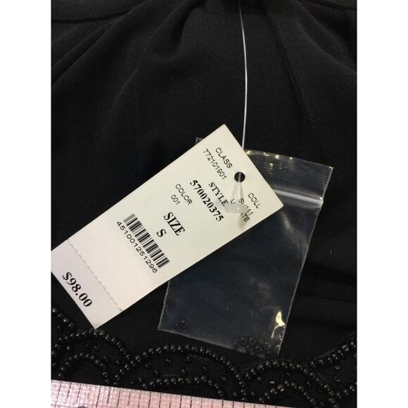 WHITE HOUSE BLACK MARKET SZ S elastic waist casual beach mini dress NWT B131 - Picture 7 of 8